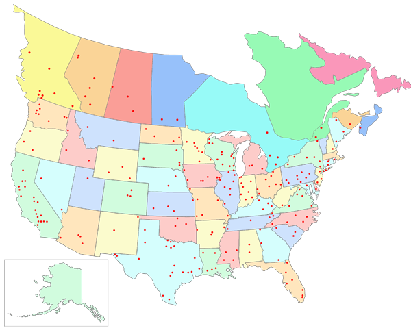 Dealers in North America